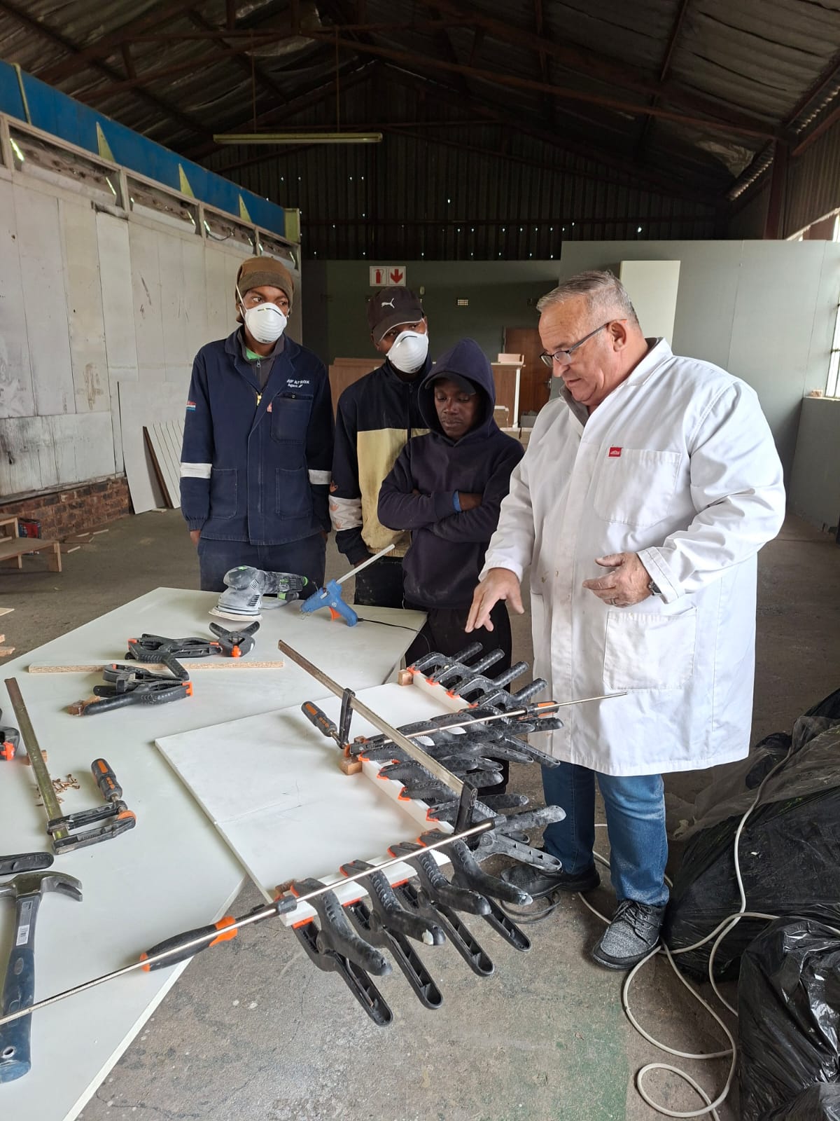 Custom joinery in our Alrode workshop